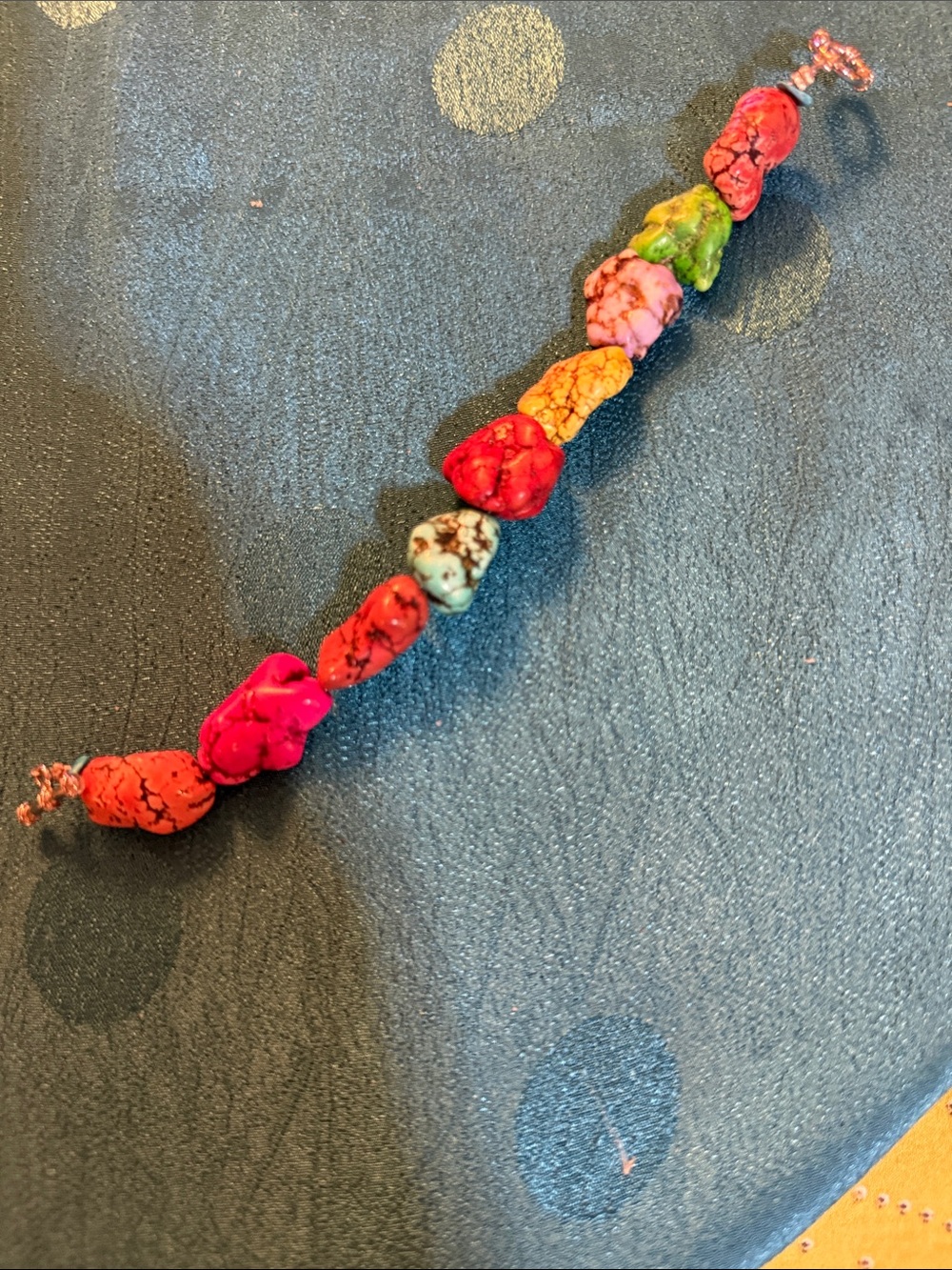 Multicolor howlite Bracelet - Women's Fashion Accessory